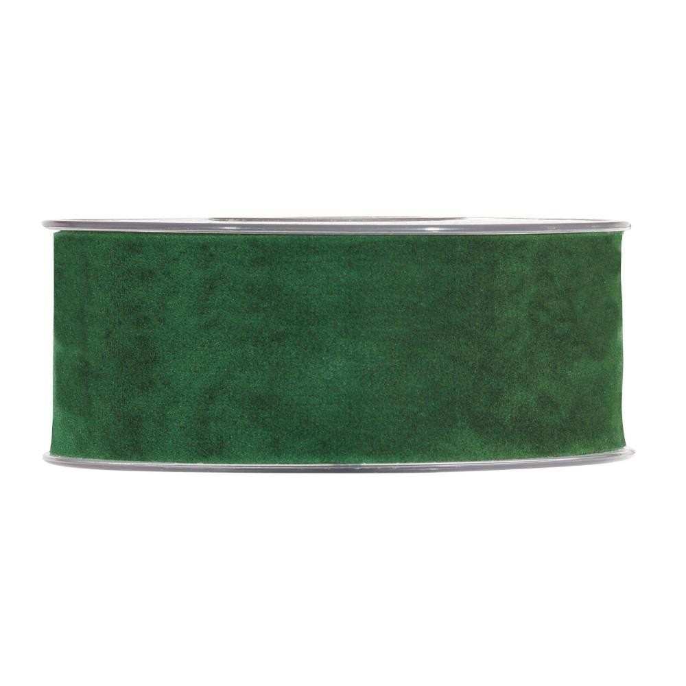 NASTRO MM40X7MT DOUBLE VELVET VERDE SCURO
